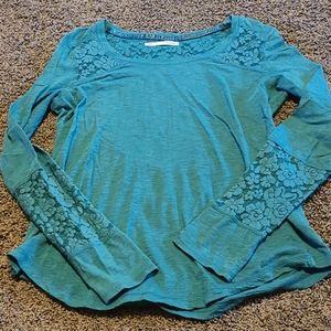 Green Lace Top